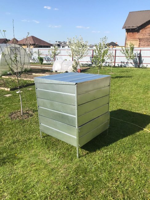 Крышка для компостера 0,8х0,8м оцинкованная