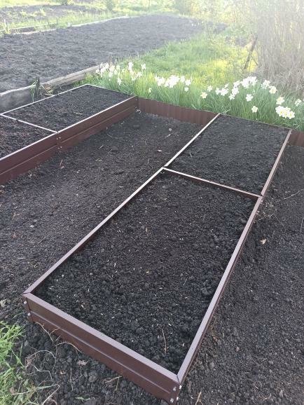Усиленные грядки 17,5 см с односторонним покрытием 